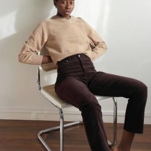 Thakoon Wool V-Neck Tan Sweater Medium